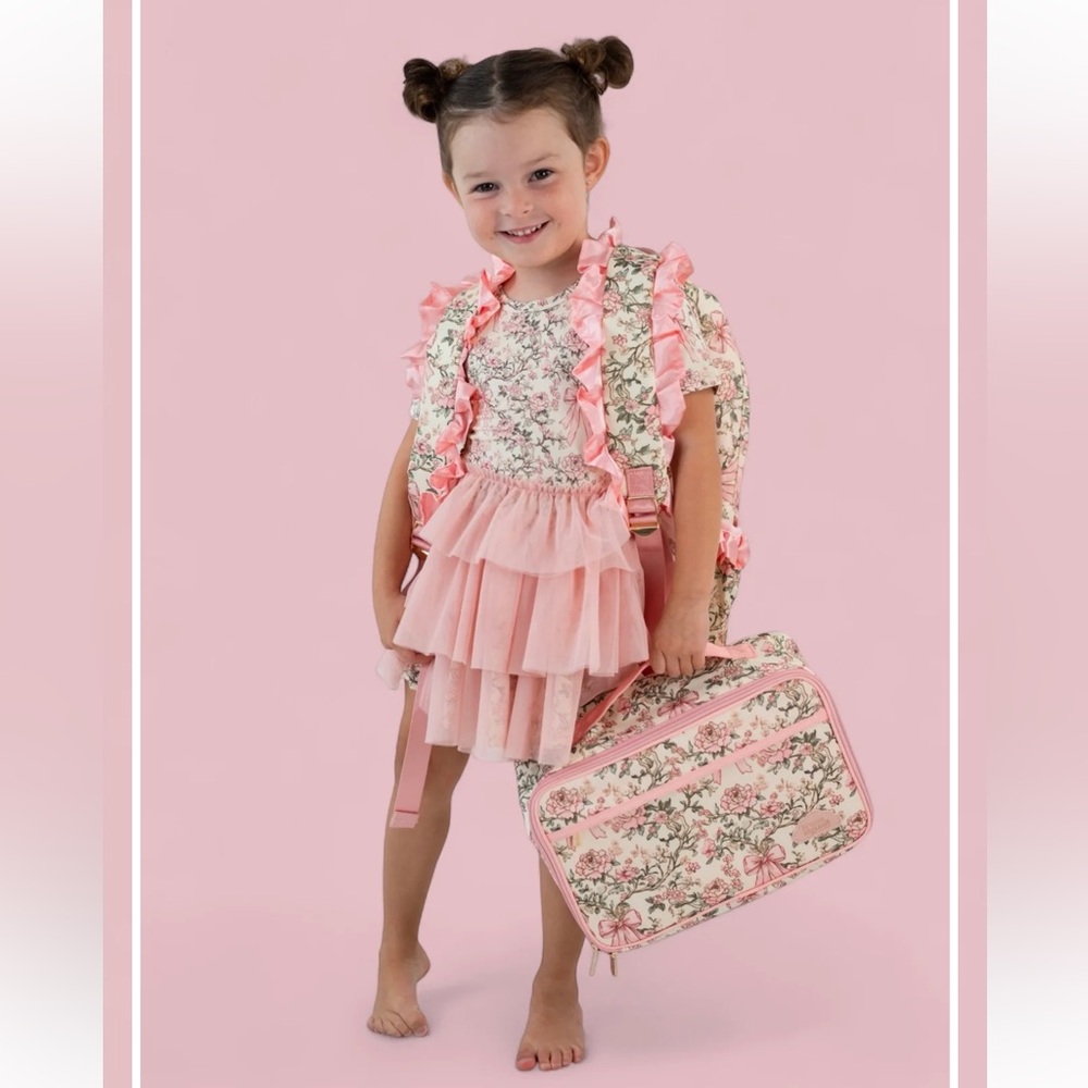 Dream Big Little Co Victorian Bloom Floral Bow Dream Lunchbox NWT